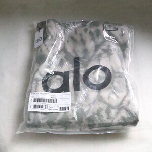 New Alo Yoga Gray Canvas Large Gym Bag Travel Training Carry-On